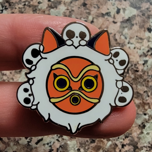Jewelry - *2 for $13* Studio Ghibli Princess Mononoke Mask Kodama Spirits Hard Enamel Pin